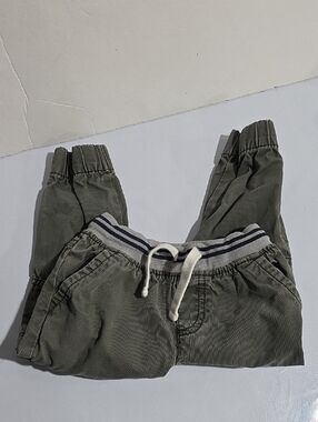 Kids Elastic-Waist Corduroy Jogger Pants - Olive Green Cat And Jack 2t